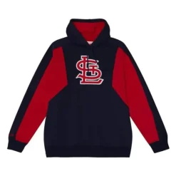 Mitchell & Ness Hoodies & Sweatshirts-Color Blocked Fleece 2.0 St. Louis Cardinals
