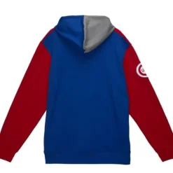 Mitchell & Ness Hoodies & Sweatshirts-Color Blocked Fleece Hoodie Chicago Cubs