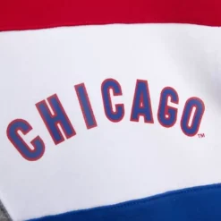 Mitchell & Ness Hoodies & Sweatshirts-Color Blocked Fleece Hoodie Chicago Cubs