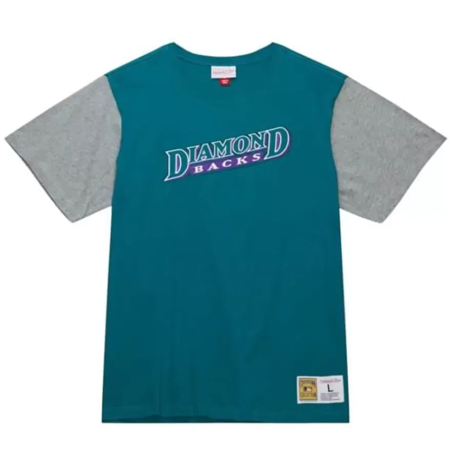 Mitchell & Ness T-Shirts & Tops-Color Blocked Ss Tee Arizona Diamondbacks