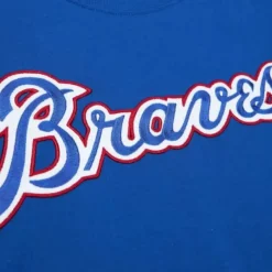 Mitchell & Ness T-Shirts & Tops-Color Blocked Ss Tee Atlanta Braves