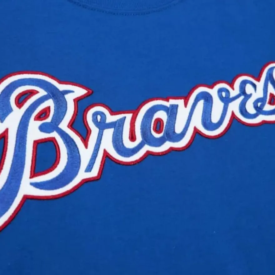 Mitchell & Ness T-Shirts & Tops-Color Blocked Ss Tee Atlanta Braves