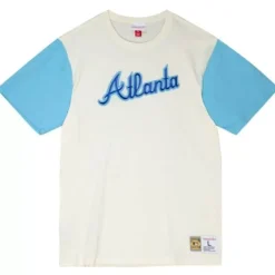 Mitchell & Ness T-Shirts & Tops-Color Blocked S/S Tee Atlanta Braves