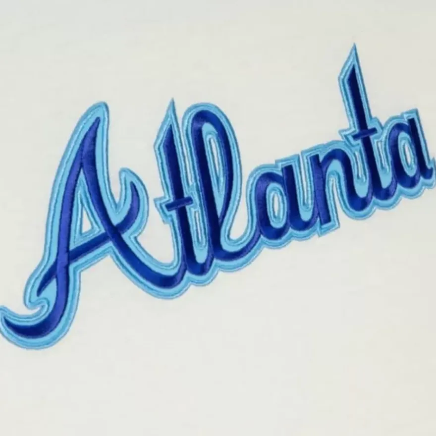 Mitchell & Ness T-Shirts & Tops-Color Blocked S/S Tee Atlanta Braves