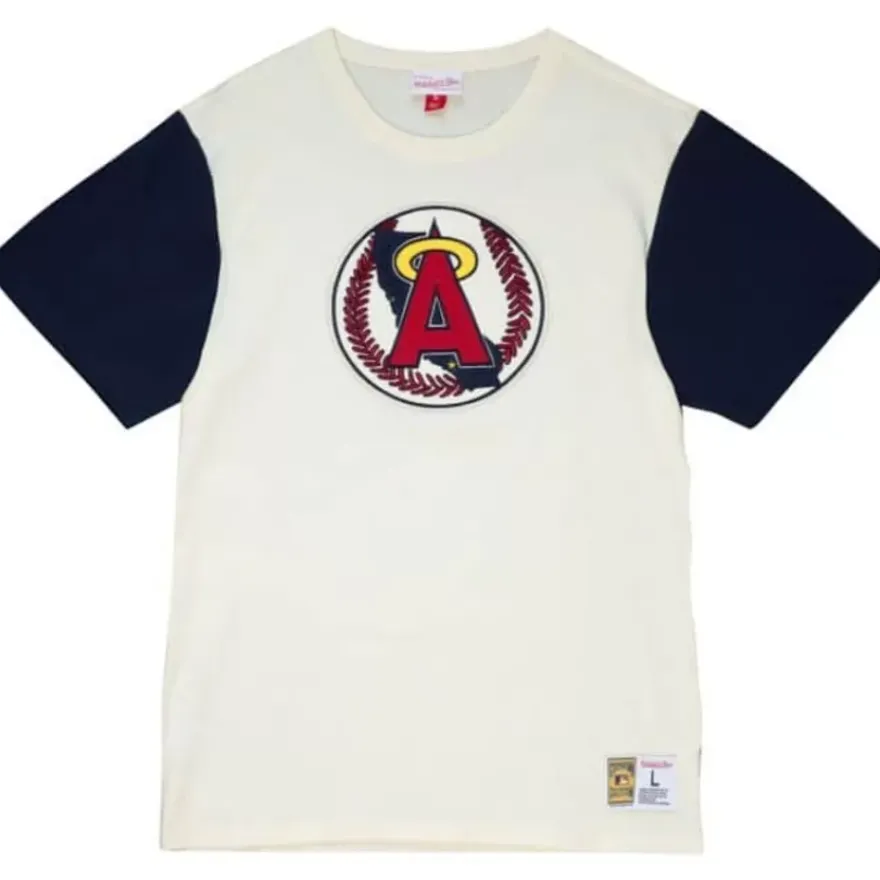 Mitchell & Ness T-Shirts & Tops-Color Blocked S/S Tee California Angels