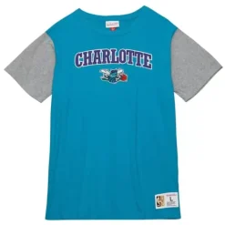 Mitchell & Ness T-Shirts & Tops-Color Blocked Ss Tee Charlotte Hornets