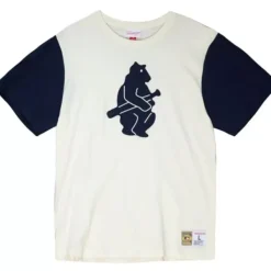 Mitchell & Ness T-Shirts & Tops-Color Blocked S/S Tee Chicago Cubs