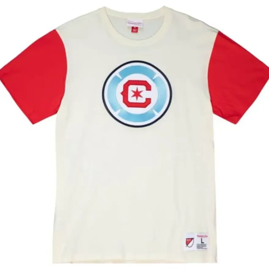 Mitchell & Ness T-Shirts & Tops-Color Blocked S/S Tee Chicago Fire