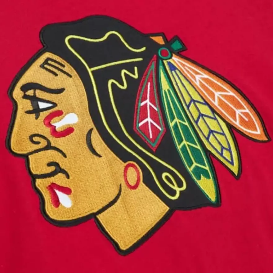 Mitchell & Ness T-Shirts & Tops-Color Blocked Ss Tee Chicago Blackhawks
