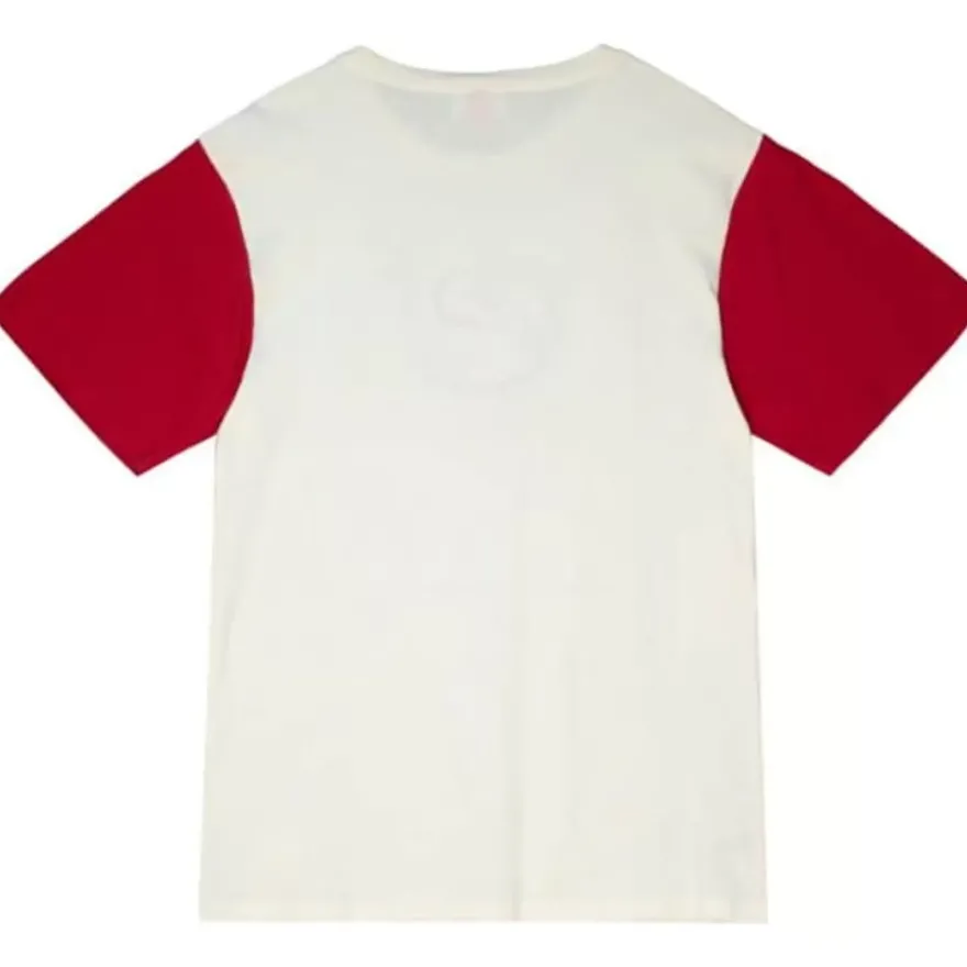 Mitchell & Ness T-Shirts & Tops-Color Blocked S/S Tee Cincinnati Reds