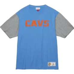 Mitchell & Ness T-Shirts & Tops-Color Blocked Ss Tee Cleveland Cavaliers