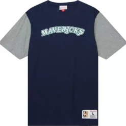 Mitchell & Ness T-Shirts & Tops-Color Blocked Ss Tee Dallas Mavericks