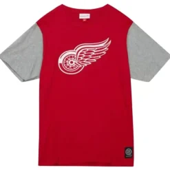 Mitchell & Ness T-Shirts & Tops-Color Blocked Ss Tee Detroit Red Wings