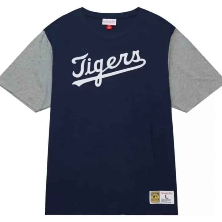 Mitchell & Ness T-Shirts & Tops-Color Blocked Ss Tee Detroit Tigers