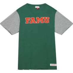Mitchell & Ness T-Shirts & Tops-Color Blocked Ss Tee Florida A&M University