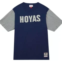 Mitchell & Ness T-Shirts & Tops-Color Blocked Ss Tee Georgetown University