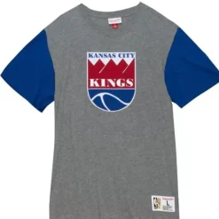 Mitchell & Ness T-Shirts & Tops-Color Blocked S/S Tee Kansas City Kings
