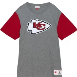 Mitchell & Ness T-Shirts & Tops-Color Blocked S/S Tee Kansas City Chiefs