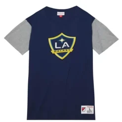 Mitchell & Ness T-Shirts & Tops-Color Blocked Ss Tee Los Angeles Galaxy