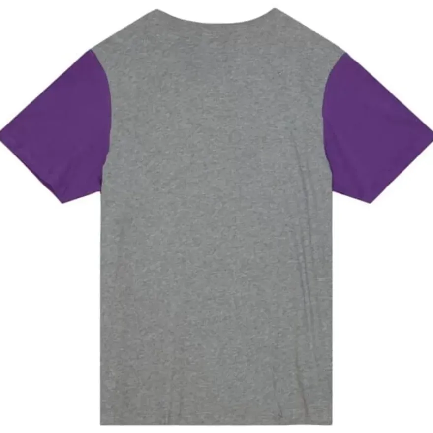 Mitchell & Ness T-Shirts & Tops-Color Blocked S/S Tee Los Angeles Lakers