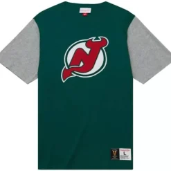 Mitchell & Ness T-Shirts & Tops-Color Blocked Ss Tee New Jersey Devils