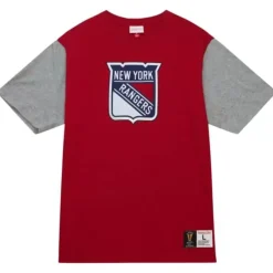 Mitchell & Ness T-Shirts & Tops-Color Blocked Ss Tee New York Rangers