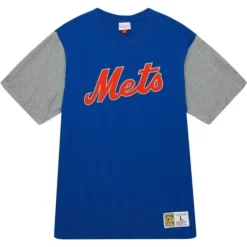 Mitchell & Ness T-Shirts & Tops-Color Blocked Ss Tee New York Mets