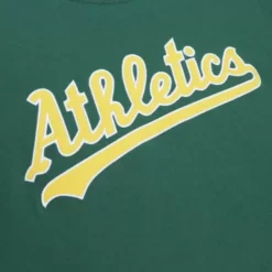 Mitchell & Ness T-Shirts & Tops-Color Blocked Ss Tee Oakland Athletics
