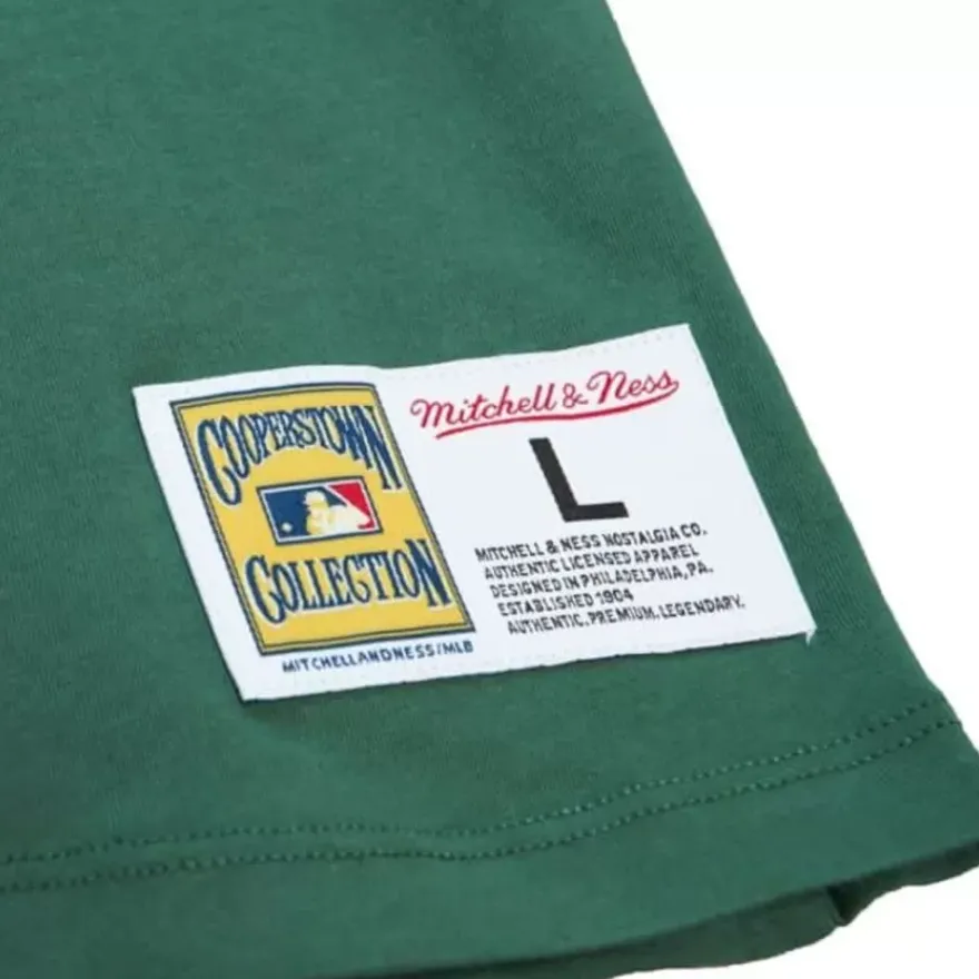 Mitchell & Ness T-Shirts & Tops-Color Blocked Ss Tee Oakland Athletics