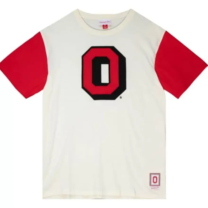 Mitchell & Ness T-Shirts & Tops-Color Blocked S/S Tee Ohio State