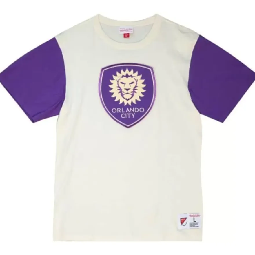 Mitchell & Ness T-Shirts & Tops-Color Blocked S/S Tee Orlando City Sc