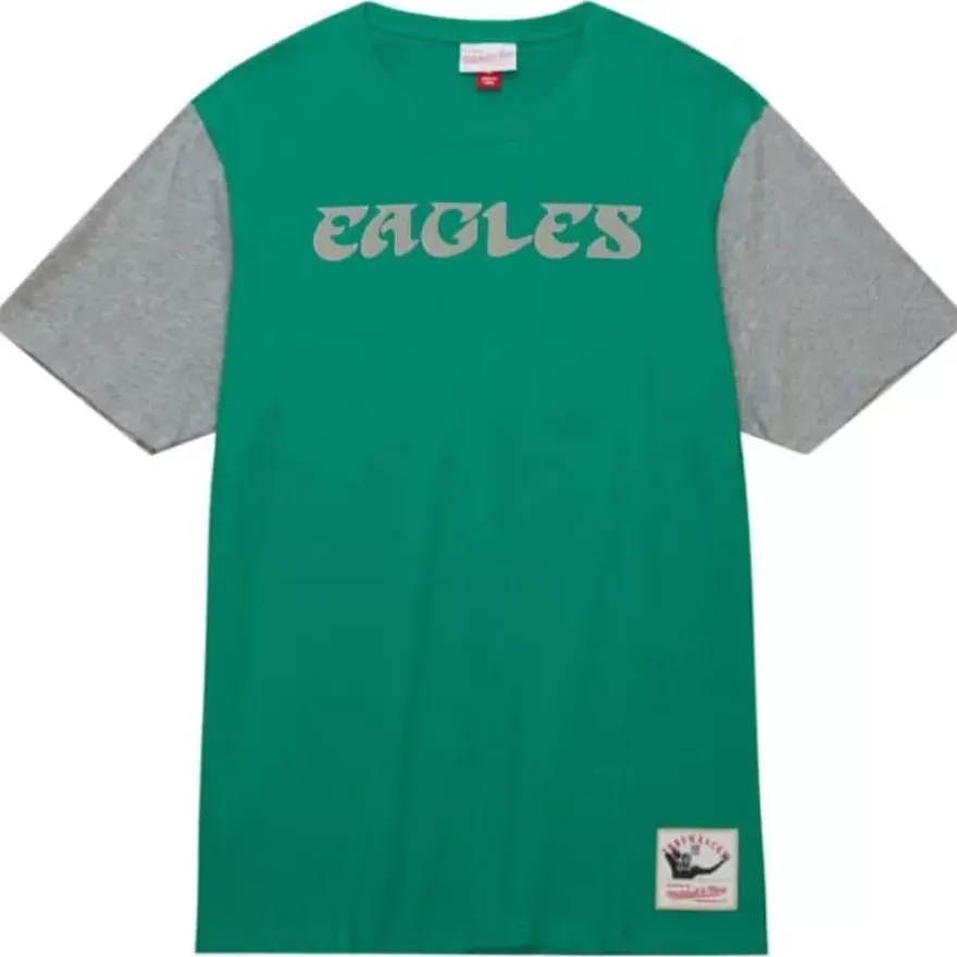 Mitchell & Ness T-Shirts & Tops-Color Blocked Ss Tee Philadelphia Eagles