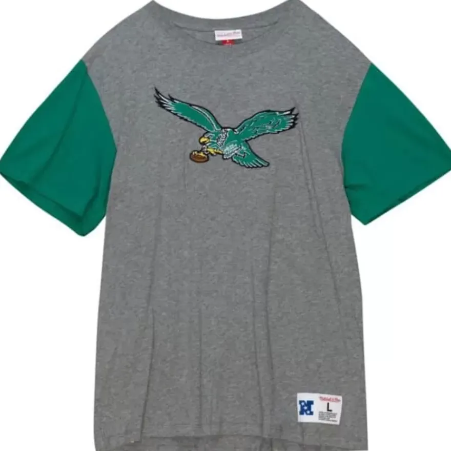 Mitchell & Ness T-Shirts & Tops-Color Blocked S/S Tee Philadelphia Eagles