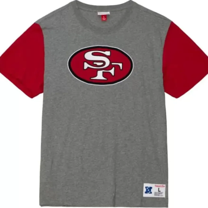 Mitchell & Ness T-Shirts & Tops-Color Blocked S/S Tee San Francisco 49Ers