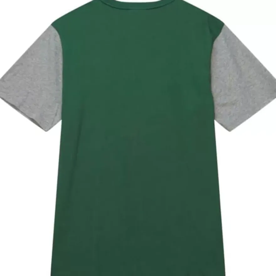 Mitchell & Ness T-Shirts & Tops-Color Blocked Ss Tee Seattle Supersonics