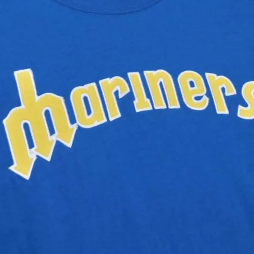 Mitchell & Ness T-Shirts & Tops-Color Blocked Ss Tee Seattle Mariners
