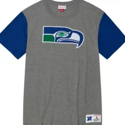 Mitchell & Ness T-Shirts & Tops-Color Blocked S/S Tee Seattle Seahawks
