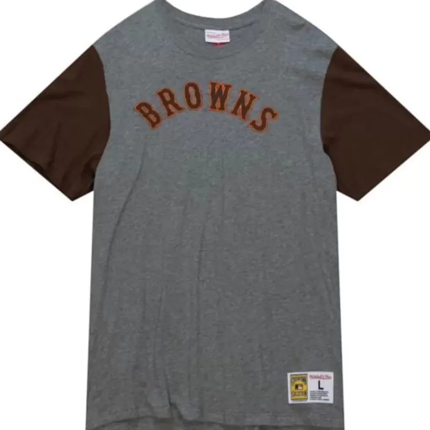 Mitchell & Ness T-Shirts & Tops-Color Blocked S/S Tee St. Louis Browns