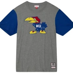 Mitchell & Ness T-Shirts & Tops-Color Blocked S/S Tee University Of Kansas