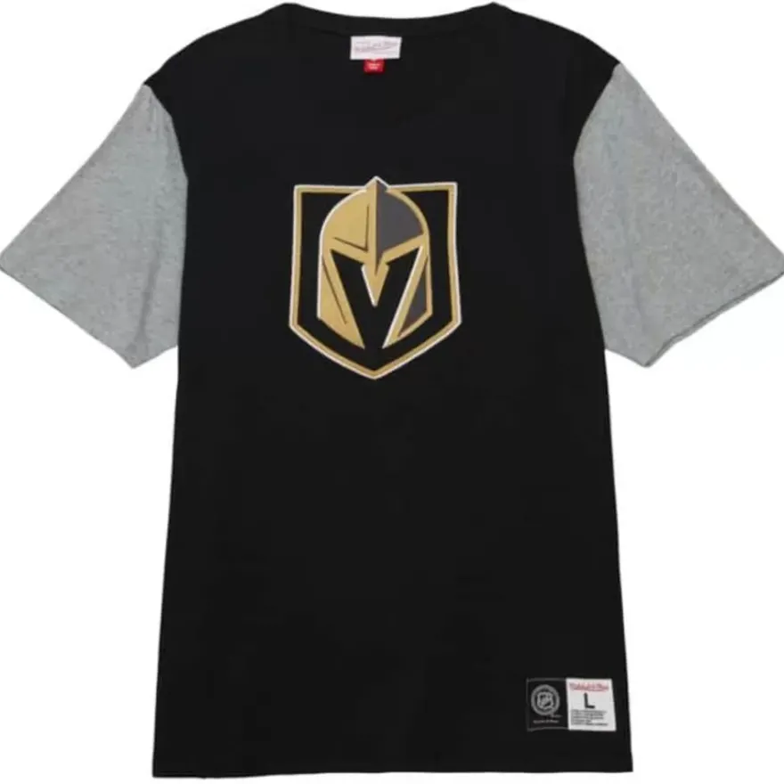 Mitchell & Ness T-Shirts & Tops-Color Blocked Ss Tee Vegas Golden Knights