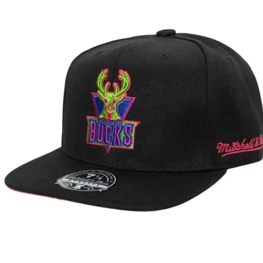Mitchell & Ness Fitted-Color Bomb Fitted Hwc Milwaukee Bucks