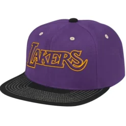Mitchell & Ness Snapback-Contrast Stitch Snapback Hwc Los Angeles Lakers