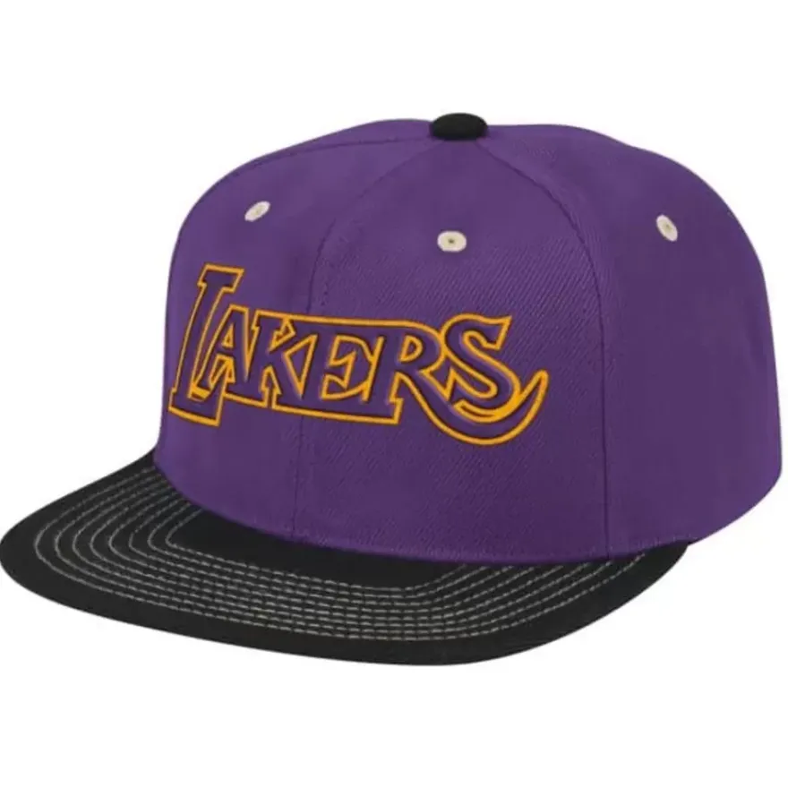 Mitchell & Ness Snapback-Contrast Stitch Snapback Hwc Los Angeles Lakers