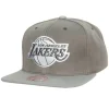 Mitchell & Ness Snapback-Cool Grey Snapback Los Angeles Lakers
