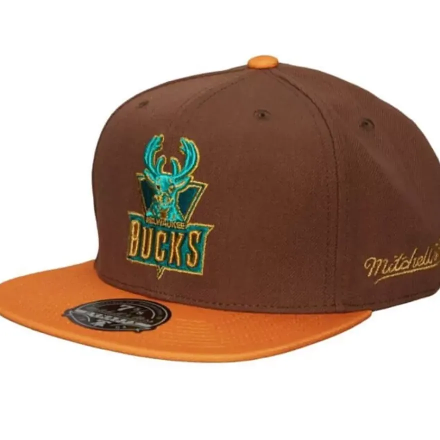 Mitchell & Ness Fitted-Copper Top Fitted Hwc Milwaukee Bucks