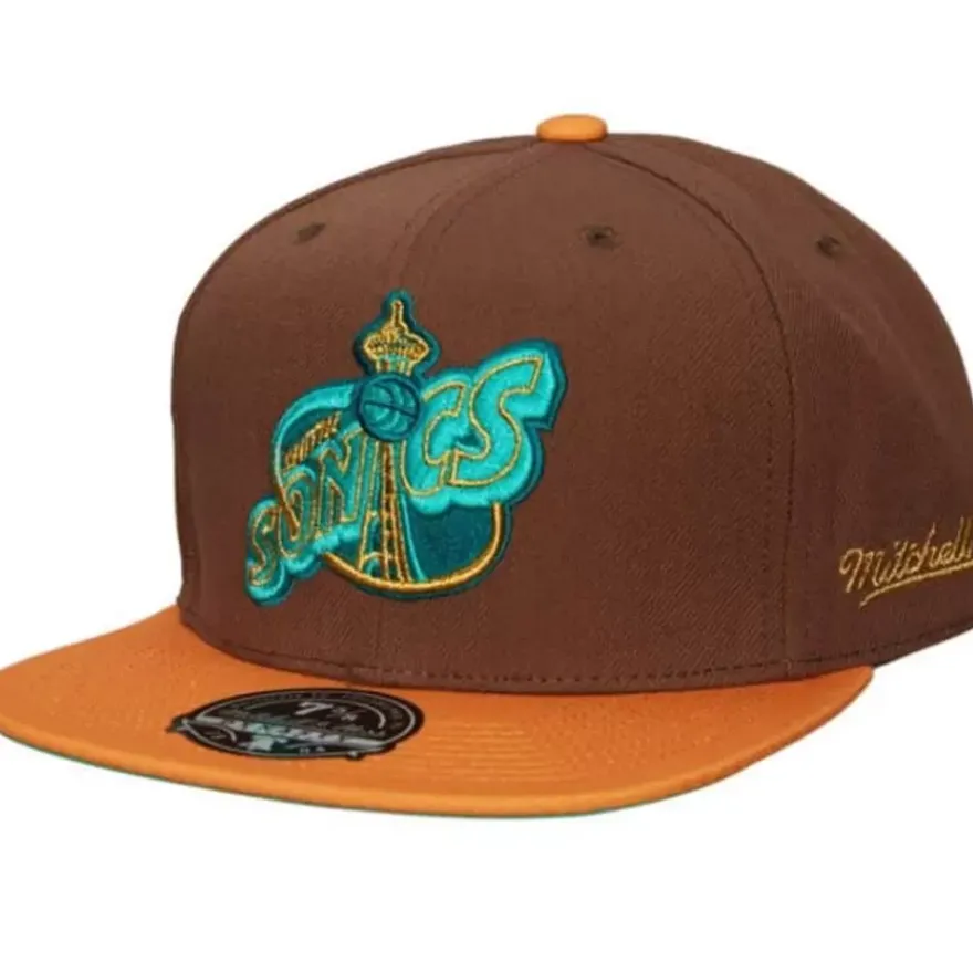 Mitchell & Ness Fitted-Copper Top Fitted Hwc Seattle Supersonics