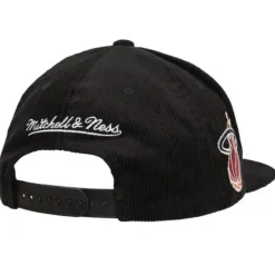 Mitchell & Ness Snapback-Cord Script Snapback Hwc Miami Heat