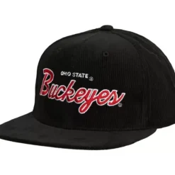Mitchell & Ness Snapback-Cord Script Snapback Ohio State