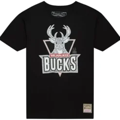 Mitchell & Ness T-Shirts & Tops-Cracked Cement Tee Milwaukee Bucks