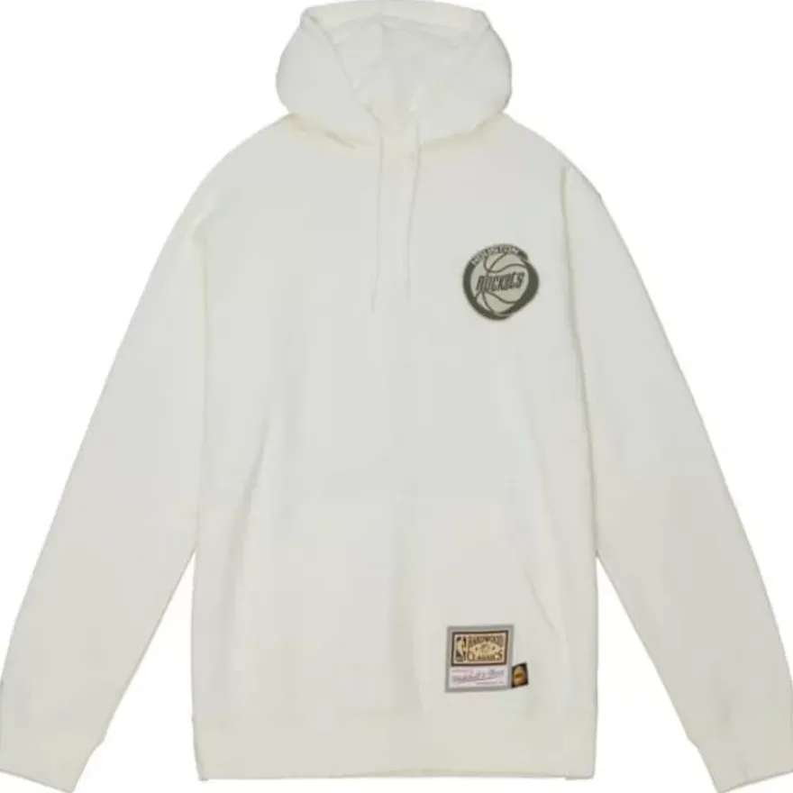 Mitchell & Ness Hoodies & Sweatshirts-Cream Hoodie Houston Rockets
